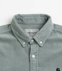 Carhartt Madison Cord Shirt - Glassy Teal / Black thumbnail