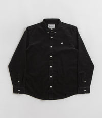Carhartt Madison Fine Cord Shirt - Black / Wax thumbnail