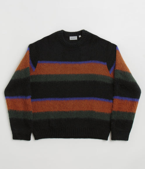 Carhartt Merton Crewneck Sweatshirt Sundling Stripe Deep Hamilton Always in Colour