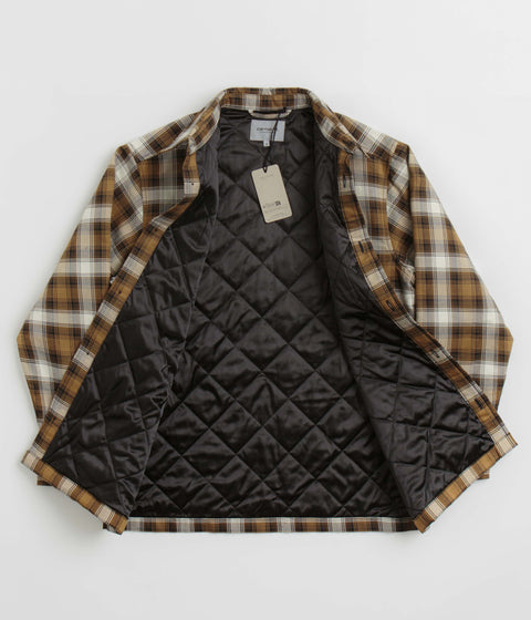 Carhartt Monahan Shirt Jacket in Monahan Check and Hamilton Brown