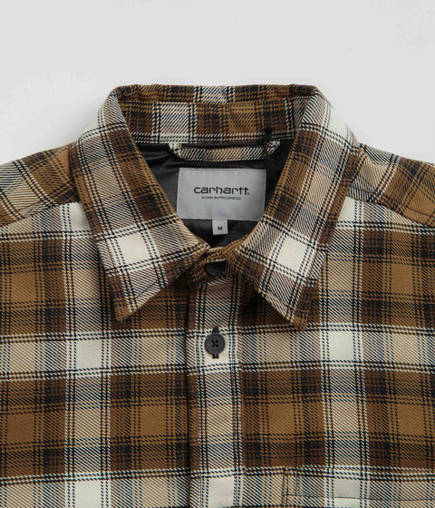 Carhartt Monahan Shirt Jacket in Monahan Check and Hamilton Brown