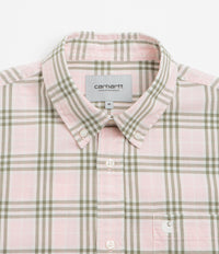 Carhartt Niven Short Sleeve Shirt - Niven Check / Air Pink / Wax thumbnail