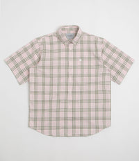 Carhartt Niven Short Sleeve Shirt - Niven Check / Air Pink / Wax thumbnail