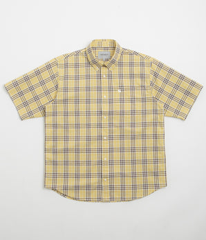 Carhartt Niven Short Sleeve Shirt - Niven Check / Straw / Wax