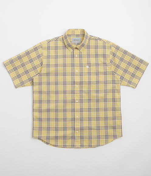 Carhartt Niven Short Sleeve Shirt - Niven Check / Straw / Wax