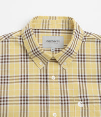 Carhartt Niven Short Sleeve Shirt - Niven Check / Straw / Wax thumbnail