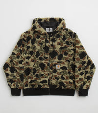 Carhartt OG Active Liner Fleece - Camo Duck Jacquard / Green thumbnail