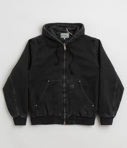 Carhartt OG Active Rivet Jacket - Black Stone Washed