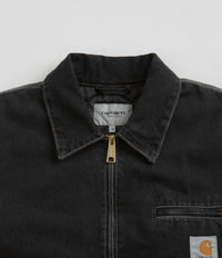 Carhartt OG Detroit Jacket - Black Stone Wash thumbnail