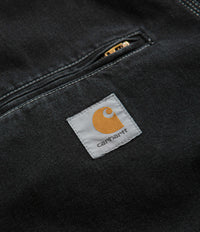 Carhartt OG Detroit Jacket - Black Stone Wash thumbnail