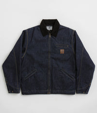 Carhartt OG Detroit Jacket - Blue / Black Rinsed thumbnail