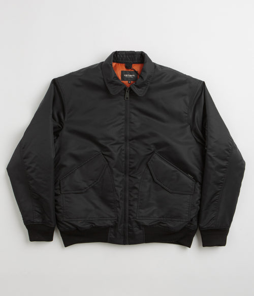 Carhartt Olten Bomber Jacket - Black / Turmeric