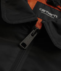 Carhartt Olten Bomber Jacket - Black / Turmeric thumbnail