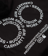 Carhartt Rotation Hoodie - Black / White thumbnail