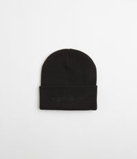 Carhartt Script Beanie - Black / Black thumbnail