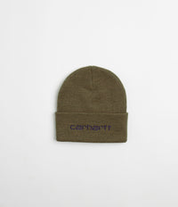 Carhartt Script Beanie - Highland / Cassis thumbnail