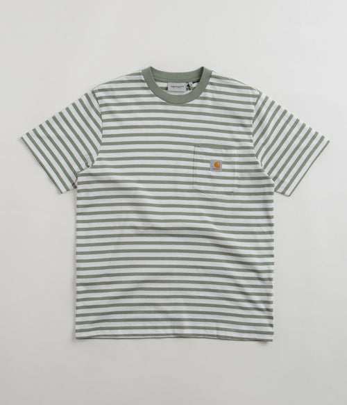 Carhartt Seidler Pocket T-Shirt - Park / White