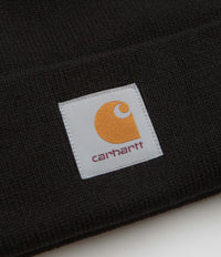 Carhartt Short Watch Hat Beanie - Black thumbnail