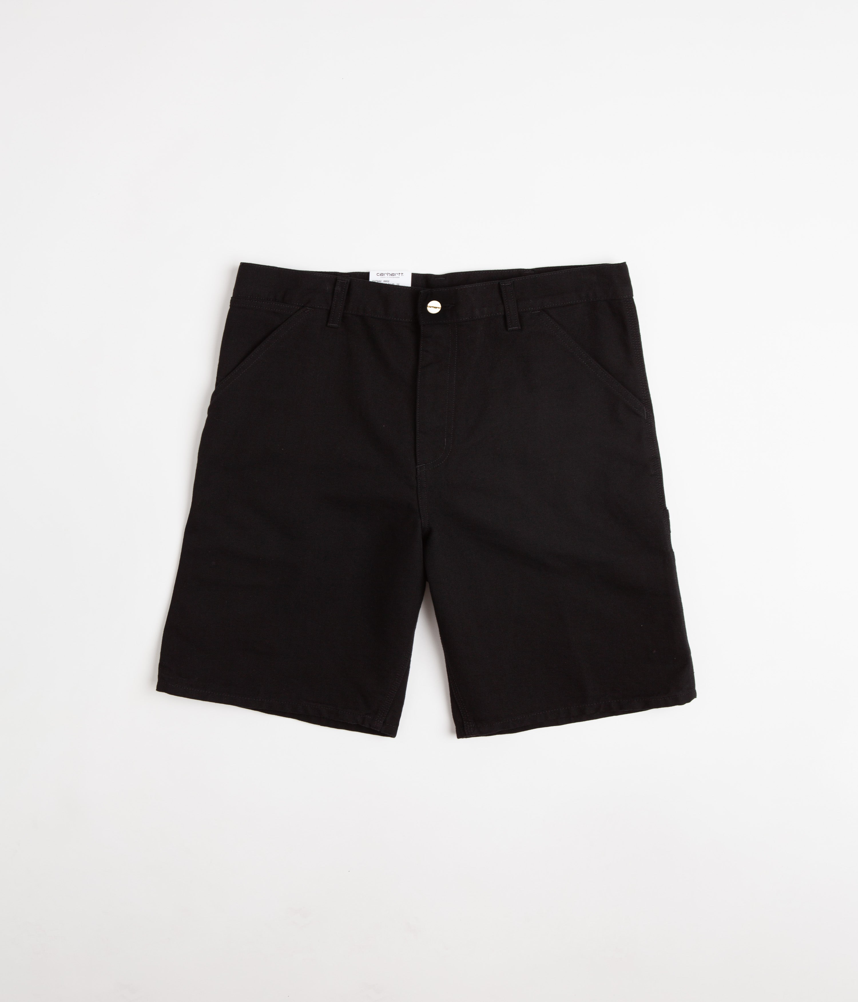 Carhartt Single Knee Shorts - Black Rinsed | Always in Colour