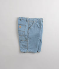 Carhartt Single Knee Shorts - Heavy Stone Bleached Blue thumbnail