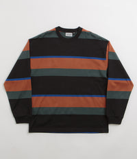 Carhartt Sundling Long Sleeve T-Shirt - Sundling Stripe / Deep Hamilton Brown thumbnail