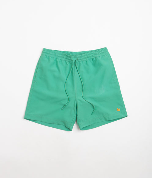 Carhartt Swim Trunks - Aqua Green / Gold