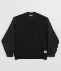 Carhartt Tridon Crewneck Sweatshirt - Black thumbnail