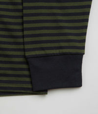 Carhartt Verner Pocket Long Sleeve T-Shirt - Verner Stripe / Dark Navy / Office Green thumbnail