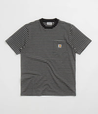 Carhartt Verner Pocket T-Shirt - Verner Stripe / Black / Dark Grey Heather thumbnail