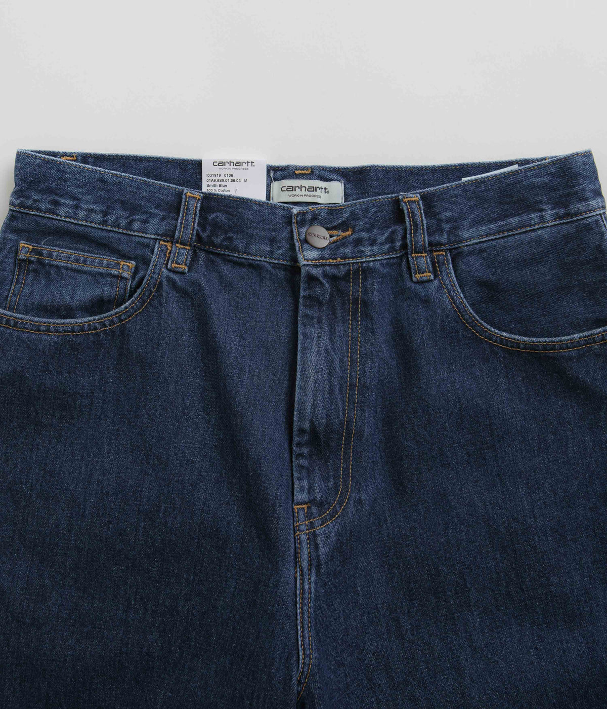 Norse Store  Shipping Worldwide - Carhartt WIP Brandon Short - BLUE STONE  WASHED