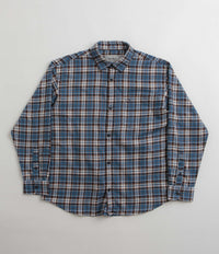 Carhartt Yuma Shirt Twill Flannel Shirt - Storm Blue thumbnail