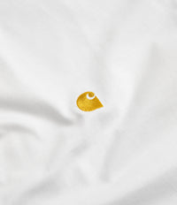 Carhartt Chase T-Shirt - White / Gold thumbnail