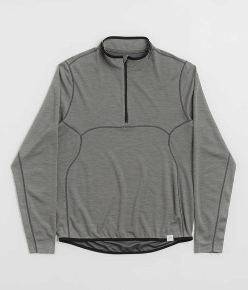 Cayl Live Wool Mix Half Zip Sweatshirt - Charcoal