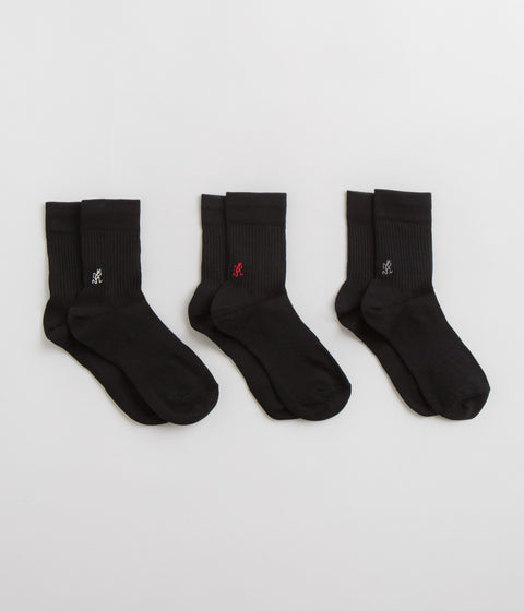 Gramicci Basic Crew Socks - Black / Multi