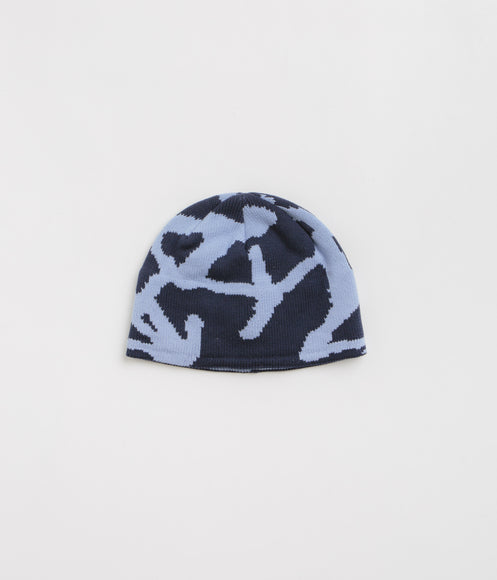 Gramicci Burly Runningman Beanie - Splatter Blue