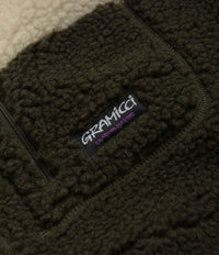 Gramicci Checkered Sherpa Vest - Natural / Olive Check thumbnail