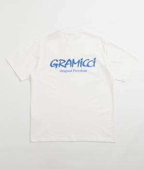 Gramicci Original Freedom T-Shirt - White / Blue