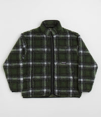 Gramicci Shadow Plaid Sherpa Jacket - Olive Shadow Plaid thumbnail