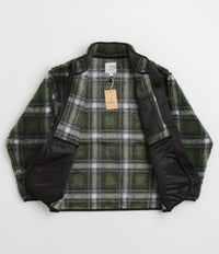 Gramicci Shadow Plaid Sherpa Jacket - Olive Shadow Plaid thumbnail