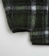 Gramicci Shadow Plaid Sherpa Jacket - Olive Shadow Plaid thumbnail