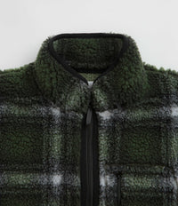 Gramicci Shadow Plaid Sherpa Jacket - Olive Shadow Plaid thumbnail