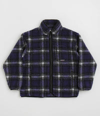 Gramicci Shadow Plaid Sherpa Jacket - Purple Shadow Plaid thumbnail