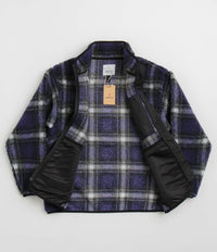 Gramicci Shadow Plaid Sherpa Jacket - Purple Shadow Plaid thumbnail