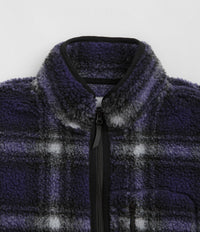 Gramicci Shadow Plaid Sherpa Jacket - Purple Shadow Plaid thumbnail