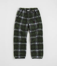 Gramicci Shadow Plaid Sherpa Pants - Olive Shadow Plaid thumbnail