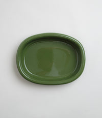 HAY Large Barro Oval Dish - Green thumbnail