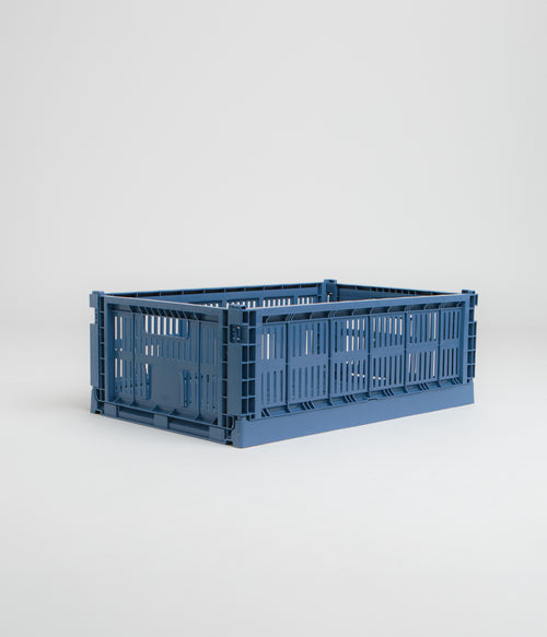 HAY Large Colour Crate - Dark Blue