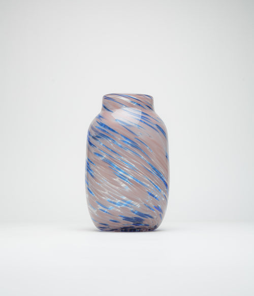 HAY Large Round Splash Vase - Light Pink / Blue