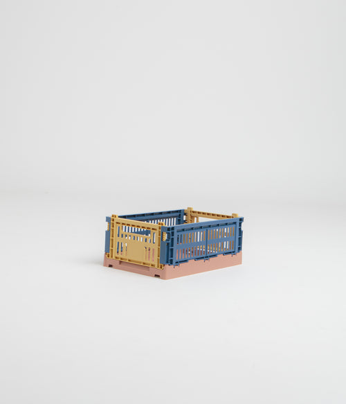 HAY Small Mix Colour Crate - Dark Blue