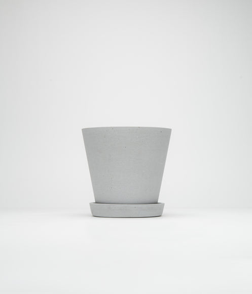 HAY XL Flowerpot with Saucer - Grey